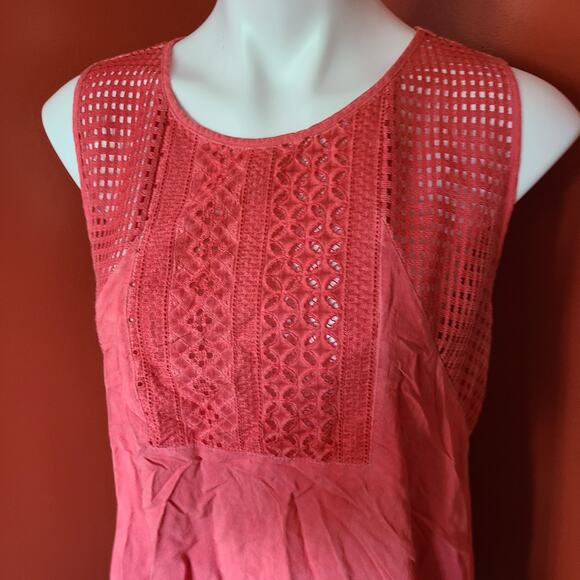 Agnes & Dora Coral Pink Tank Top Size Large - Picture 2 of 4